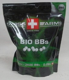 BioBBs 0,28g/weiß/3600stk - 6mm/Swiss Arms
