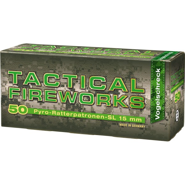 Tactical PYRO-Ratterpatronen - Cracklings 15mm (a 50 stk)