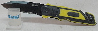 Messer RK - klappbar, schwarz-gelb