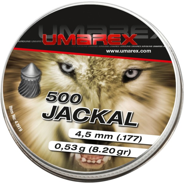Jackal Spitzkopf geriffelt - 4,50mm/0,53g/8,2gr (a500)