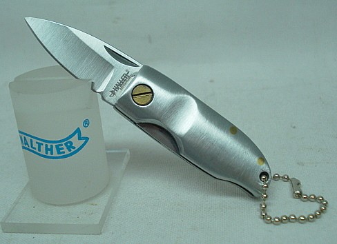 Stubby Taschenmesser - 4 cm Klinge, Messerkette