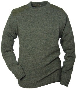 Pullover Rundhals - aus Strick mit Besätzen