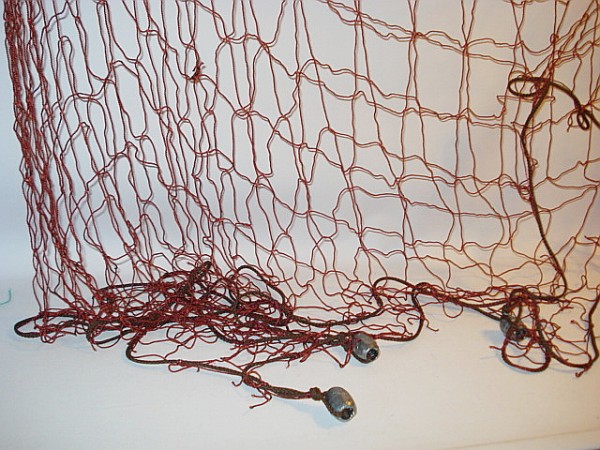 Fuchsfangnetz (Sprengnetz) - mit Bleistücken an den Ecken