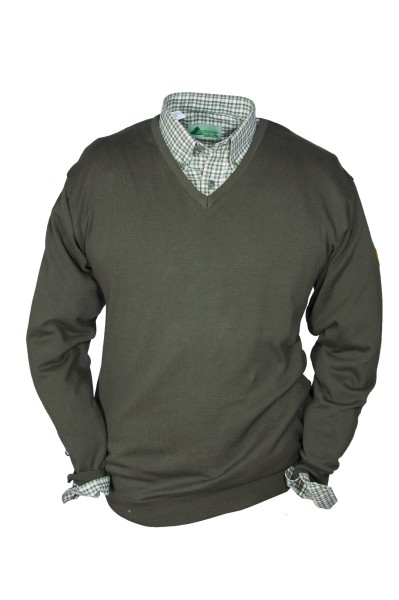 V-Ausschnitt, einfaches Modell - Material: 100% Baumwolle