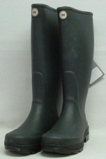 Gummistiefel Segur grün - einfach mit Jerseyfutter