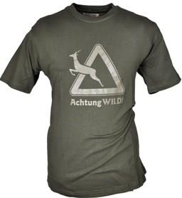 Rundhals Achtung Wild - Material: 100% Baumwolle