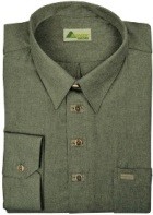 1/1-Arm mit 2 Brusttasche - mit Stickerei/Lederapplikation