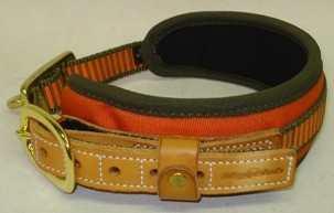 Schweißhalsung Gr.M - 48-60cm Orange/Olive