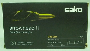 .308Win Arrowhead II - 11,7g/180grs (a20)