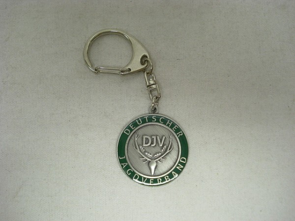 DJV Schlüsselanhänger - 30mm, altsilberfarbig, geprägt