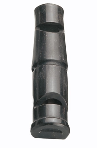 Pfeife Doppel-Dressur 60 mm - aus Horn mit Triller & Pfiff