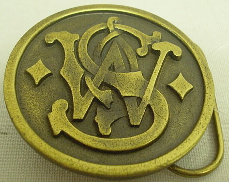 Gürtelschlaufe S&W goldfarbig - 6 cm Durchmesser