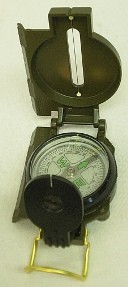 Kompass Militär oliv - ölgelagert, mit Metallgehäuse