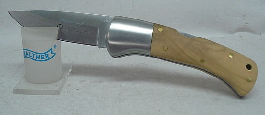Maserin Taschenmesser - Olivenholzgriff, 8,0 cm Klinge