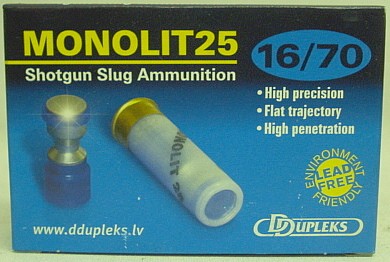 Monolit 25 16/70 Slug - bleifrei, 32g/495gr (a5)