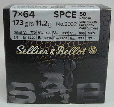 7x64 SPCE-Target - 11,2g/173gr (a50)