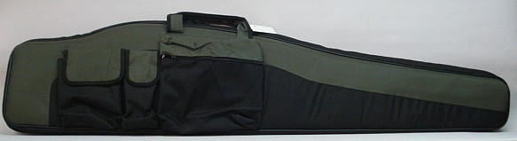 Futteral grün/schwarz 123 cm - 3 Seitentaschen