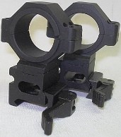 Schnellmontage 30mm Ring - mit Adapter 25,4 mm