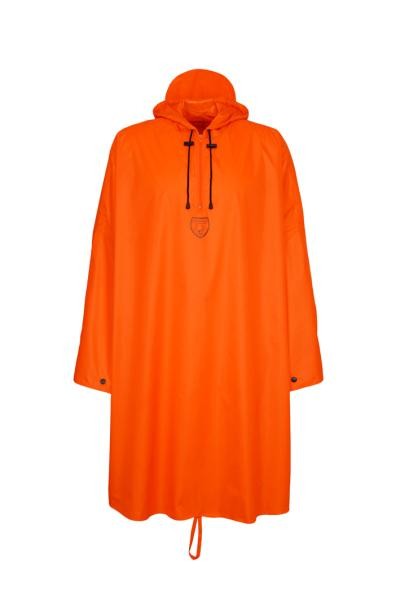 Hubertus Regenponcho m. Kapuze - neonorange