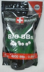 BioBBs 0,25g/4000stk/weiß - Swiss Arms /6mm