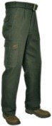 Stretch-Jeans mit Beintasche - - Messertasche