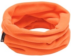Nackenwärmer in Orange aus Fleece, für die Kalten Tage, Halsschutz, Windschutz
