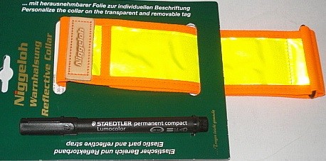 Warnhalsung Gr.XS - 30-40 cm Orange/Signalgelb