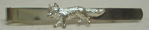 Krawattenschieber Fuchs - 60mm,versilbert
