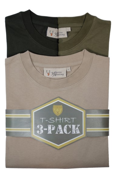 T-Shirt Dreier-Pack - Rundhals