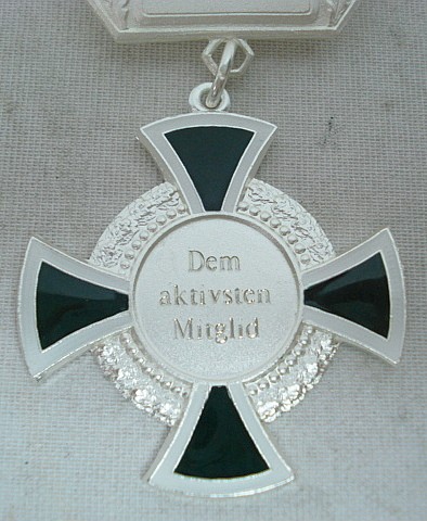 Orden versilbert - Muster-mit falscher Gravur