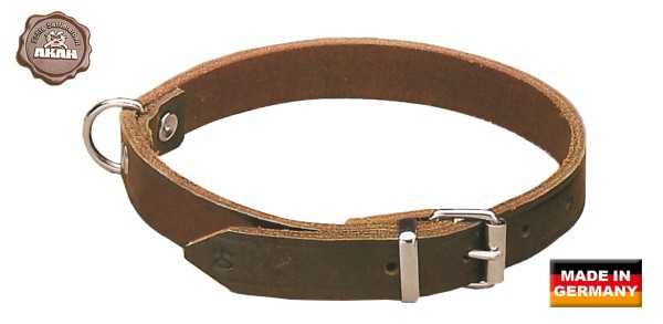 Halsband genietet - aus Sattelleder 40 cm