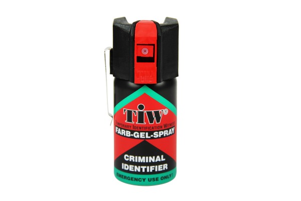 Farbspray Criminal Identifiel - 40 ml, rote Farbe, mit Clip