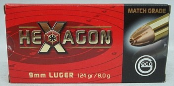 9mmLuger Hexagon - 8,0g/124gr (a50)