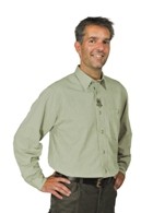 Hemd Chambray 1/1-Arm - Hirsch Stickerei