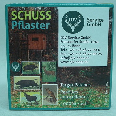 Schusspflaster Fuchs - 16mm rot/braun